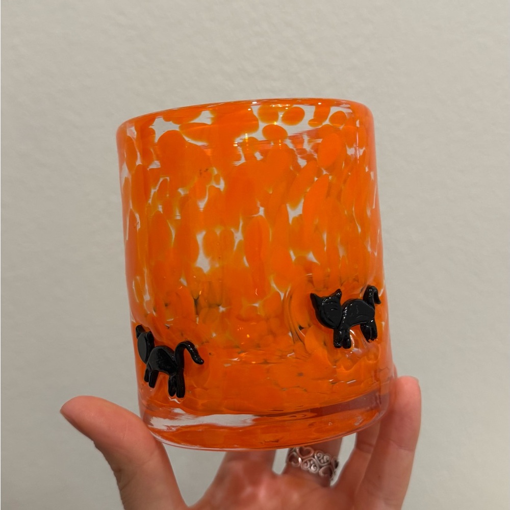 Icon Glass - Orange & Black Cats